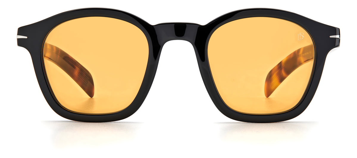 David Beckham DB 7046/S Black Horn/ Green Lens
