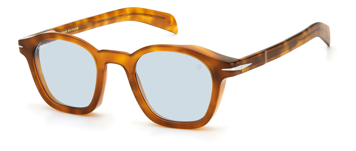 David Beckham DB 7046/S Black Horn/ Green Lens