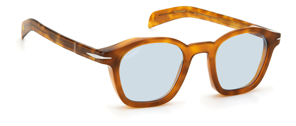 David Beckham DB 7046/S Black Horn/ Green Lens