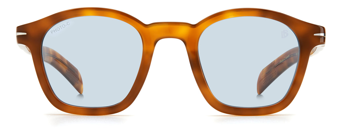 David Beckham DB 7046/S Black Horn/ Green Lens