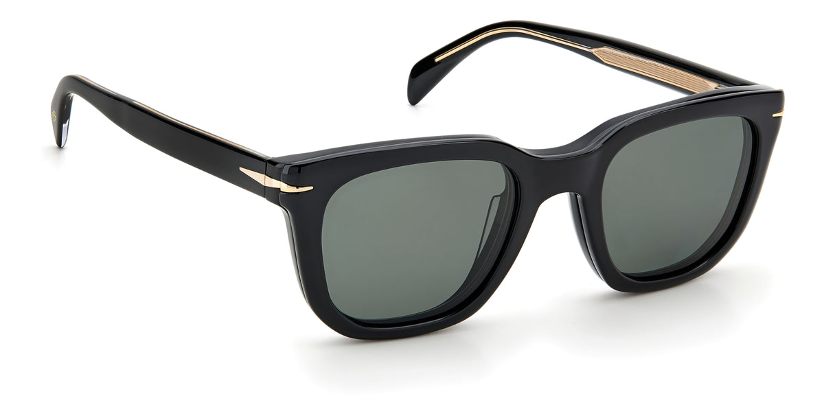 David Beckham DB 7043/CS Black/ Green Lens Polarised