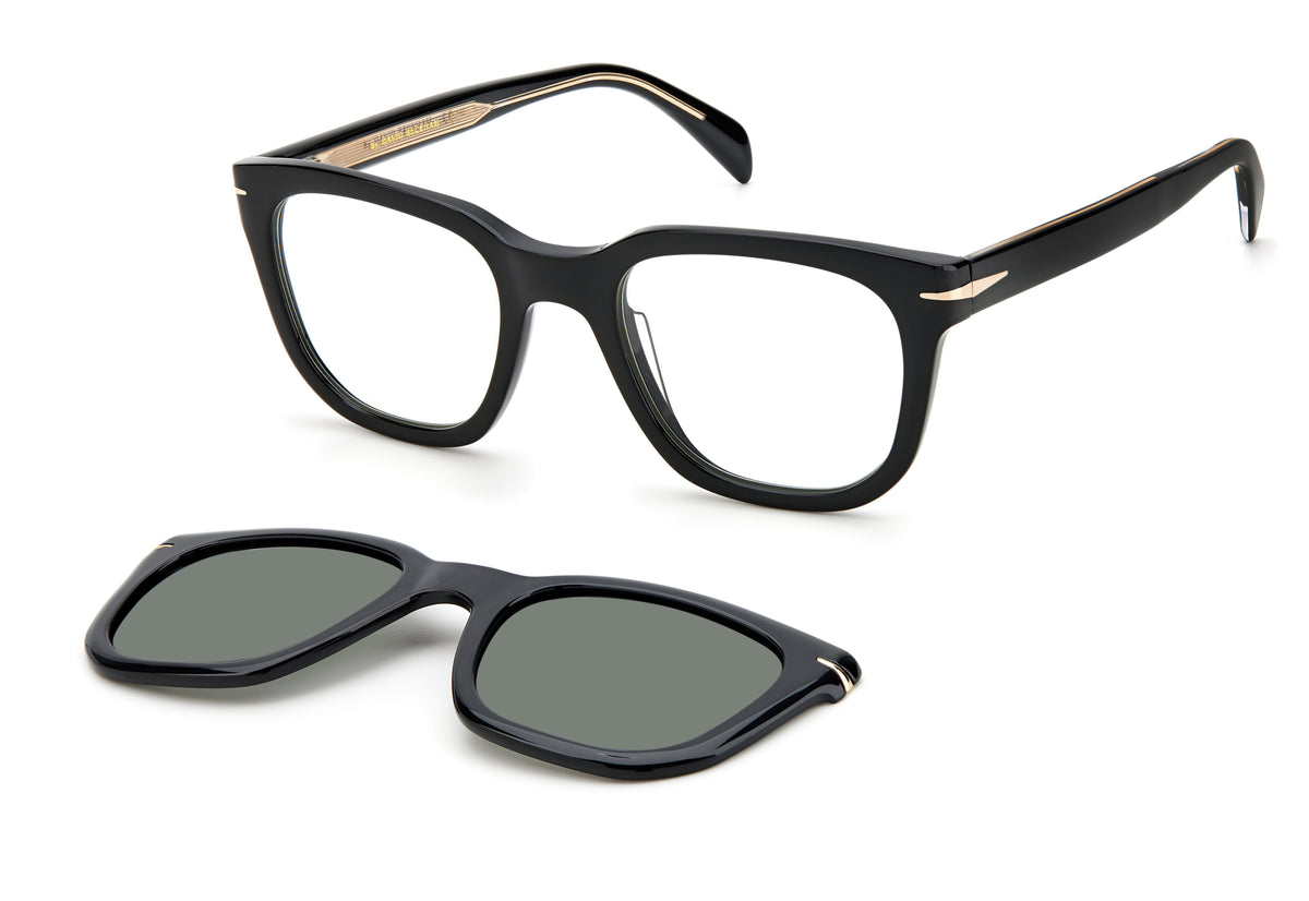 David Beckham DB 7043/CS Black/ Green Lens Polarised