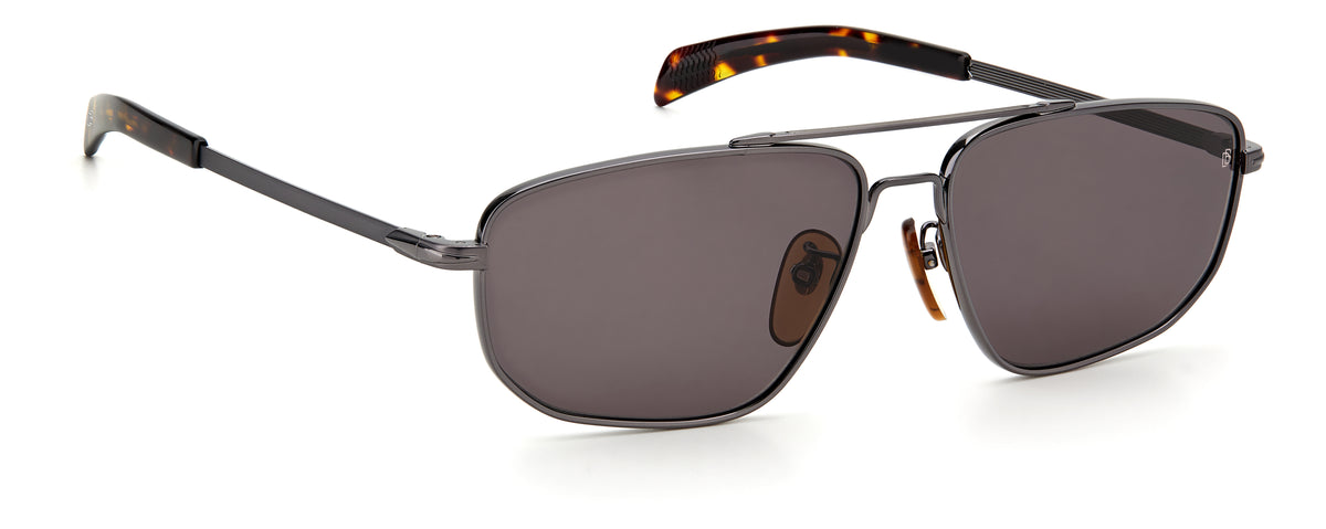 David Beckham DB 1054/F/S Black Silver/ Grey Lens Polarised