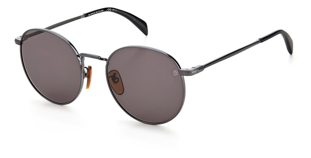 David Beckham DB 7057/F/S Matte Black/ Green Lens 56 / Plastic / Metal