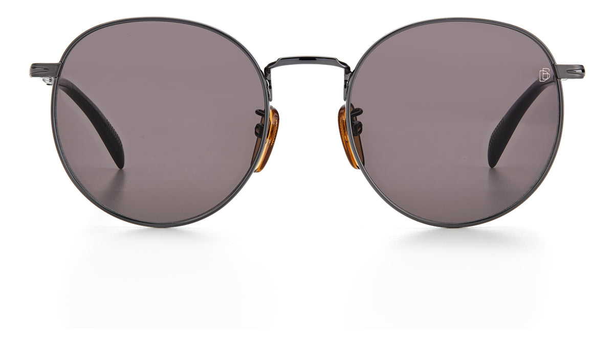 David Beckham DB 7057/F/S Matte Black/ Green Lens 56 / Plastic / Metal