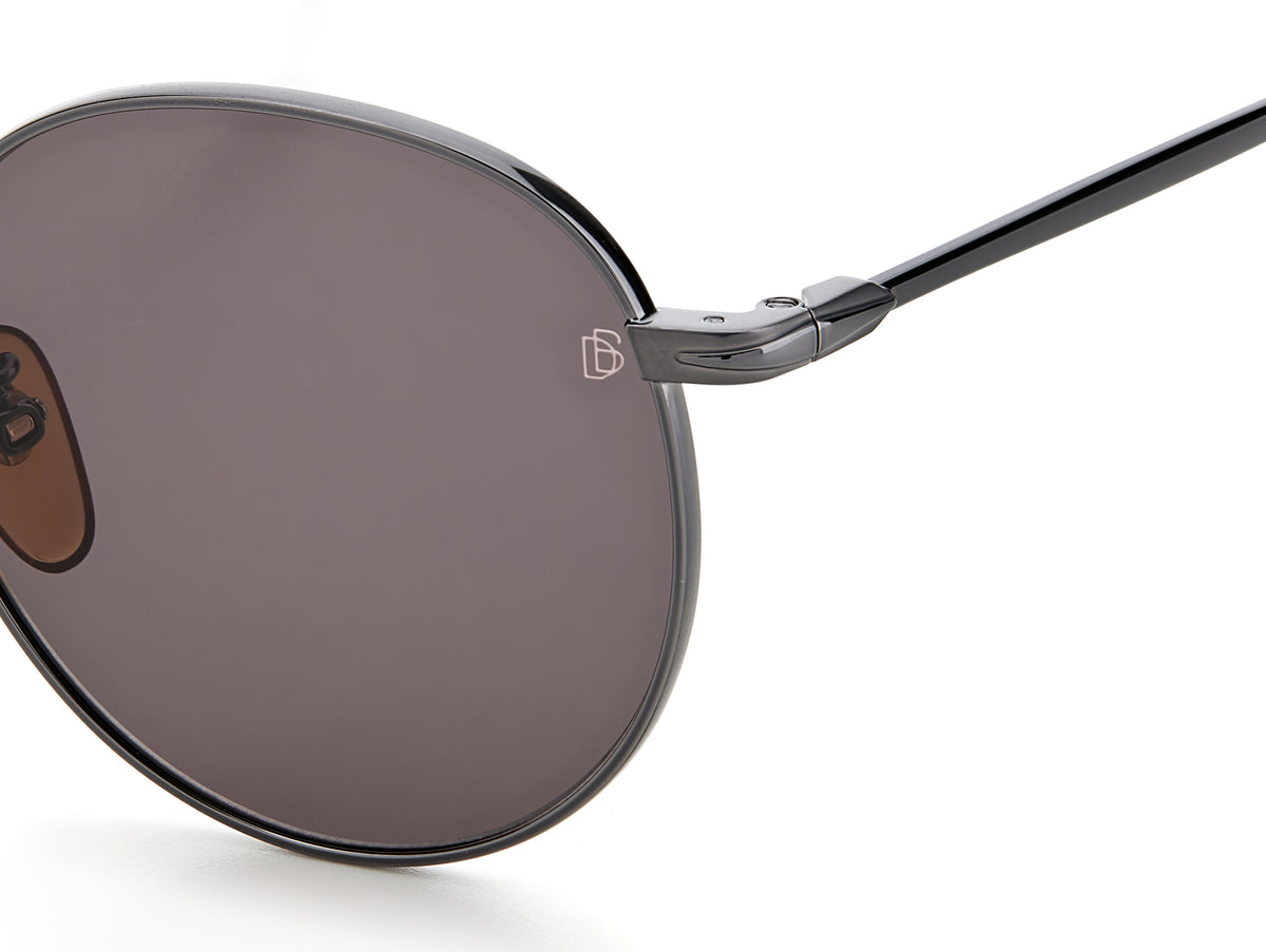 David Beckham DB 7057/F/S Matte Black/ Green Lens 56 / Plastic / Metal