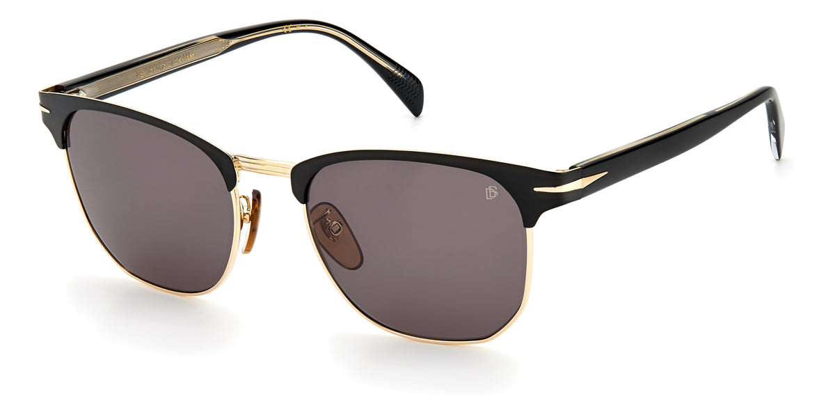 David Beckham DB 7057/F/S Matte Black Gold/ Grey Lens 56 / Plastic / Metal
