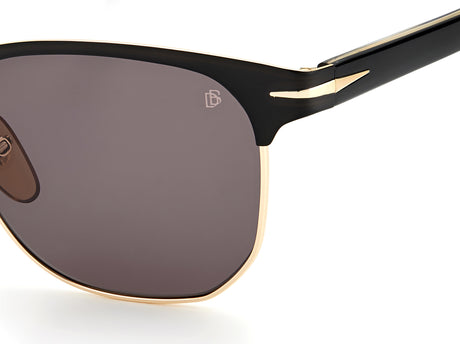 David Beckham DB 7057/F/S Matte Black Gold/ Grey Lens 56 / Plastic / Metal