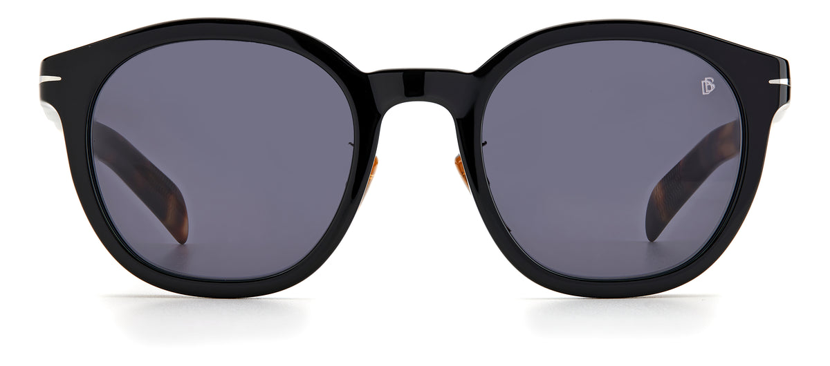 David Beckham DB 7057/F/S Matte Black/ Green Lens 56 / Plastic / Metal