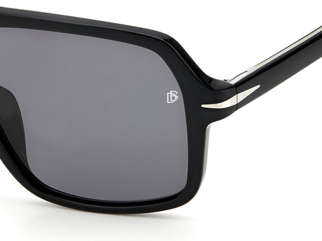 David Beckham DB 7059/F/S Black Silver/ Grey Lens Polarised 57 / Plastic / Acetate