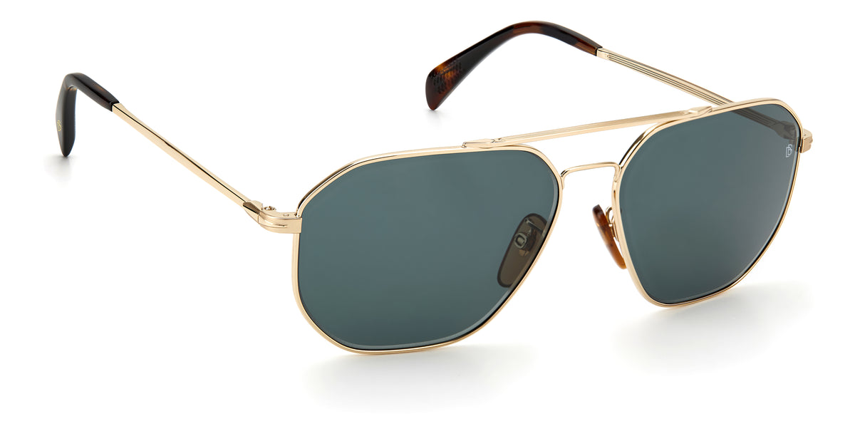 David Beckham DB 1041/S Gold Havana/ Green Lens