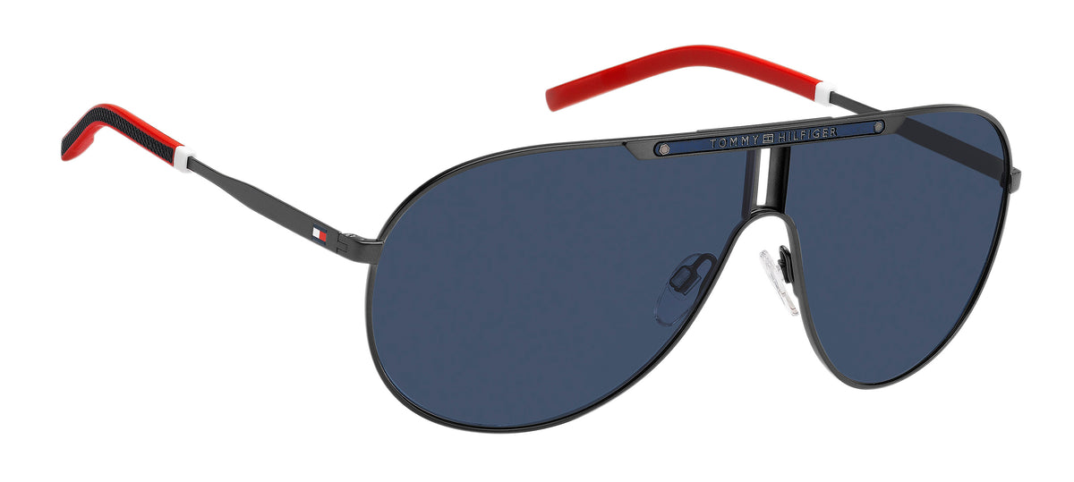 Tommy Hilfiger TH 1801/S Matte Ruthenium Black/ Blue