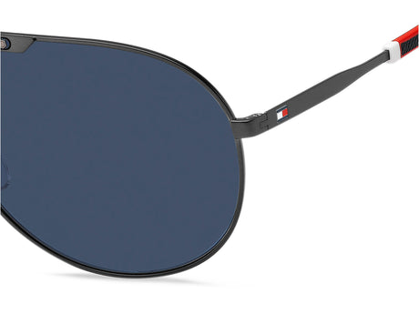 Tommy Hilfiger TH 1801/S Matte Ruthenium Black/ Blue