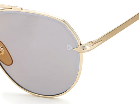 David Beckham DB 7037/G/S T5U JO 61 Gold Brown Horn / Grey Bronze Mirror Lenses
