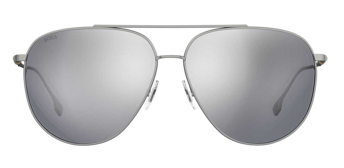 BOSS 1296/F/S Matte Ruthenium/ Silver Mirror