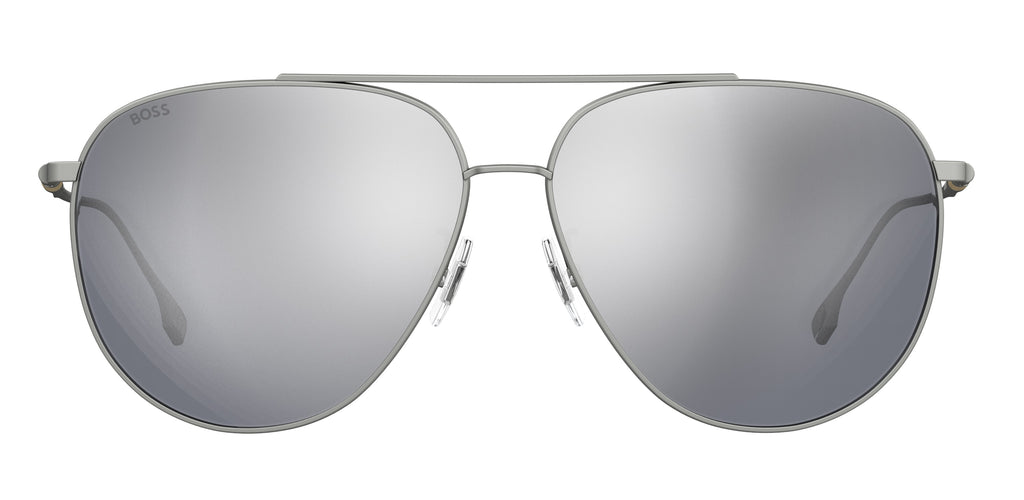 BOSS 1296/F/S Matte Ruthenium/ Silver Mirror
