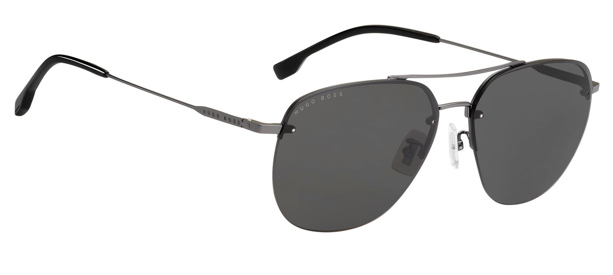 BOSS 1286/F/SK R80 61 IR Matte Dark Ruthenium 
Grey Lenses