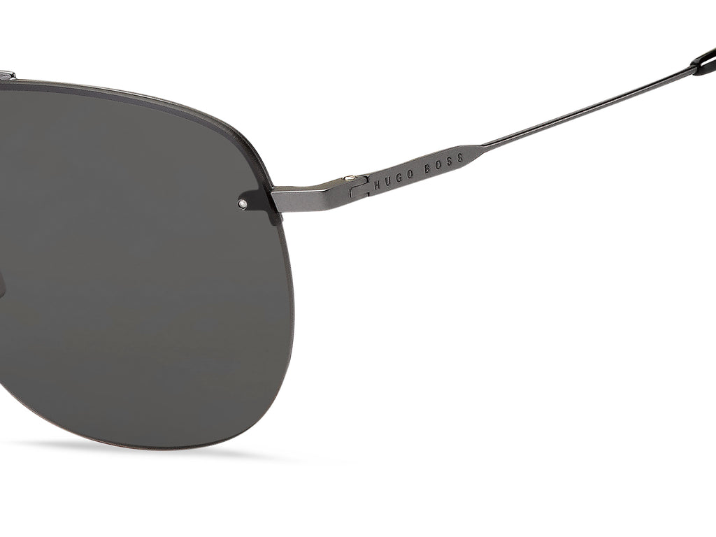 BOSS 1286/F/SK R80 61 IR Matte Dark Ruthenium 
Grey Lenses