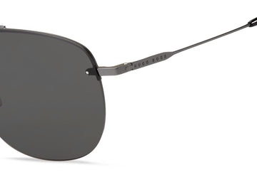 BOSS 1286/F/SK R80 61 IR Matte Dark Ruthenium 
Grey Lenses