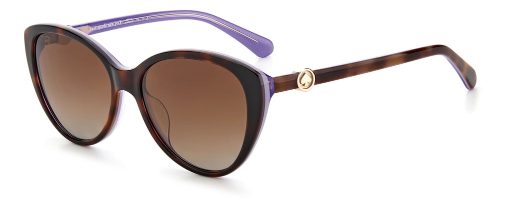 Kate Spade Visalia/G/S 204130 Havana/ Brown Shaded Polarized 55 / Plastic / Acetate