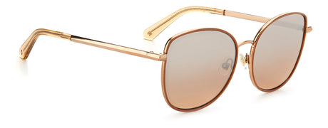 Kate Spade Maryam/G/S 204131 Red Gold/ Brown Mirrorshade Silver