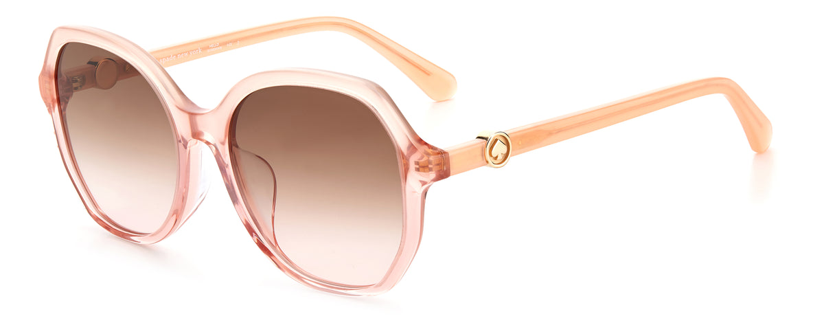 Kate Spade Lourdes/F/S 204134 Peach/ Brown Pink Shaded 57 / Plastic / Acetate