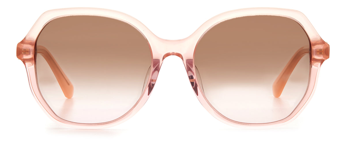 Kate Spade Lourdes/F/S 204134 Peach/ Brown Pink Shaded 57 / Plastic / Acetate