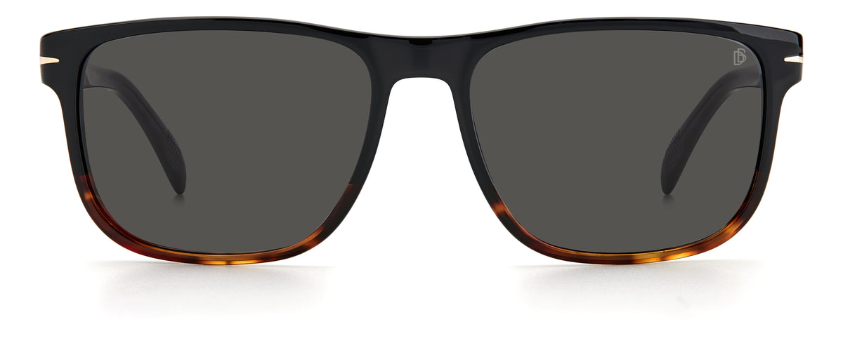 David Beckham DB 1060/S Black Horn/ Grey Lens
