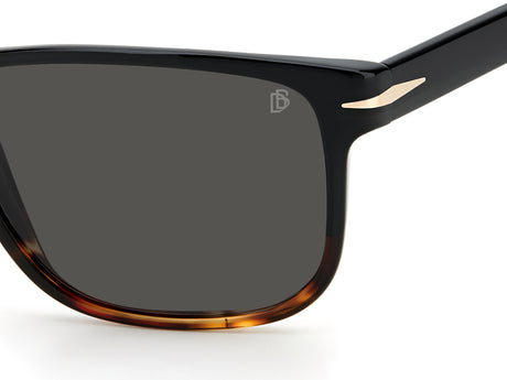David Beckham DB 1060/S Black Horn/ Grey Lens