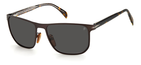 David Beckham Sunglasses DB 1061/S Matte Brown Ruthenium/ Grey Lens