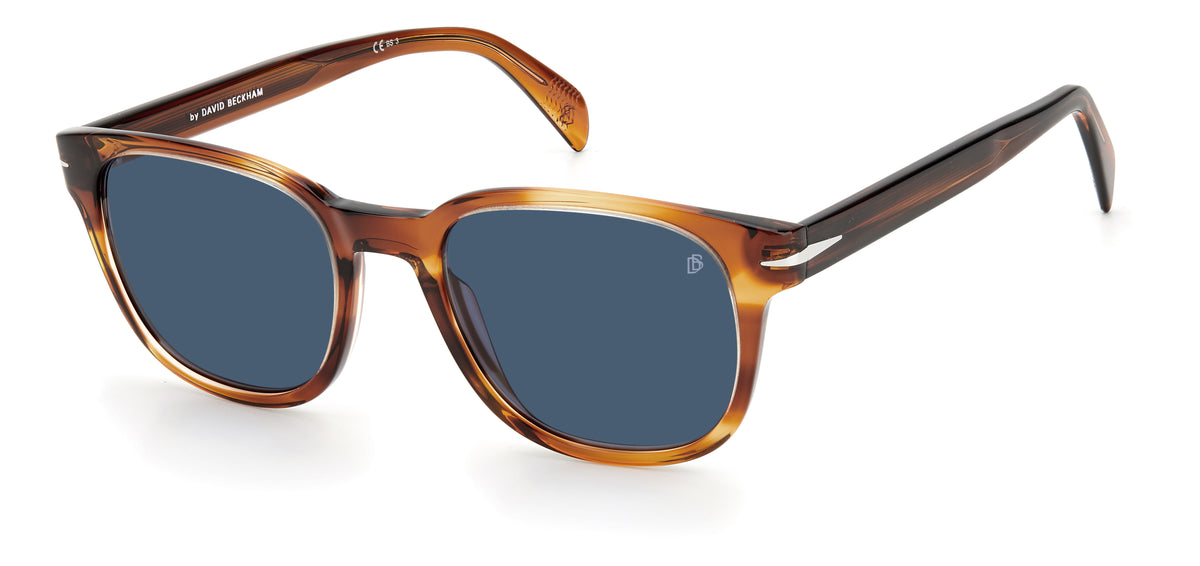 David Beckham DB 1062/S Brown Horn/ Blue Lens 52 / Plastic / Acetate