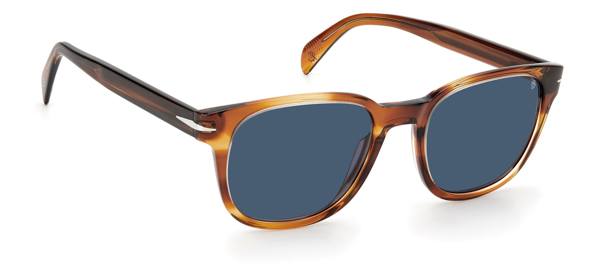 David Beckham DB 1062/S Brown Horn/ Blue Lens 52 / Plastic / Acetate