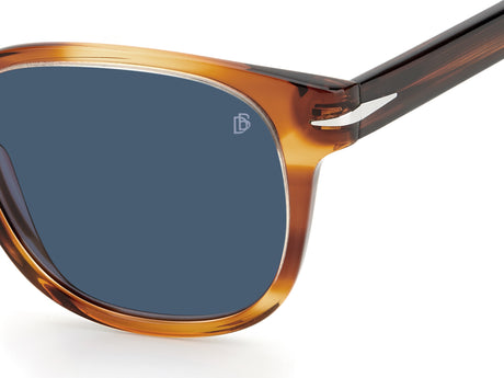 David Beckham DB 1062/S Brown Horn/ Blue Lens 52 / Plastic / Acetate