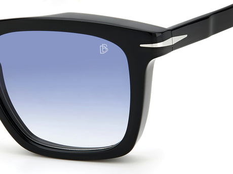 David Beckham DB 7000/S Black Silver/ Blue Lens