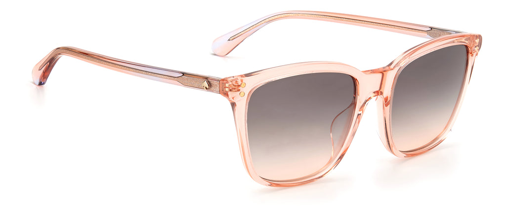 Kate Spade Pavia/G/S 204257 Peach/ Grey Fuchsia 55 / Plastic / Acetate