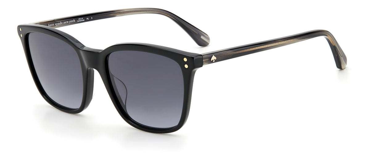 Kate Spade Pavia/G/S 204257 Black/ Dark Grey Shaded 55 / Plastic / Acetate