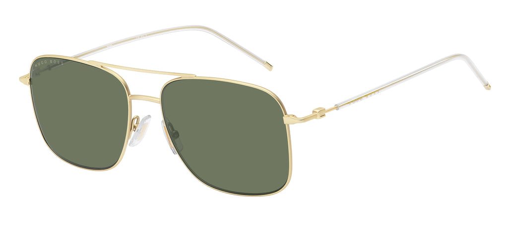BOSS 1310/S AOZ QT 58 Matte Gold 
Green Lenses