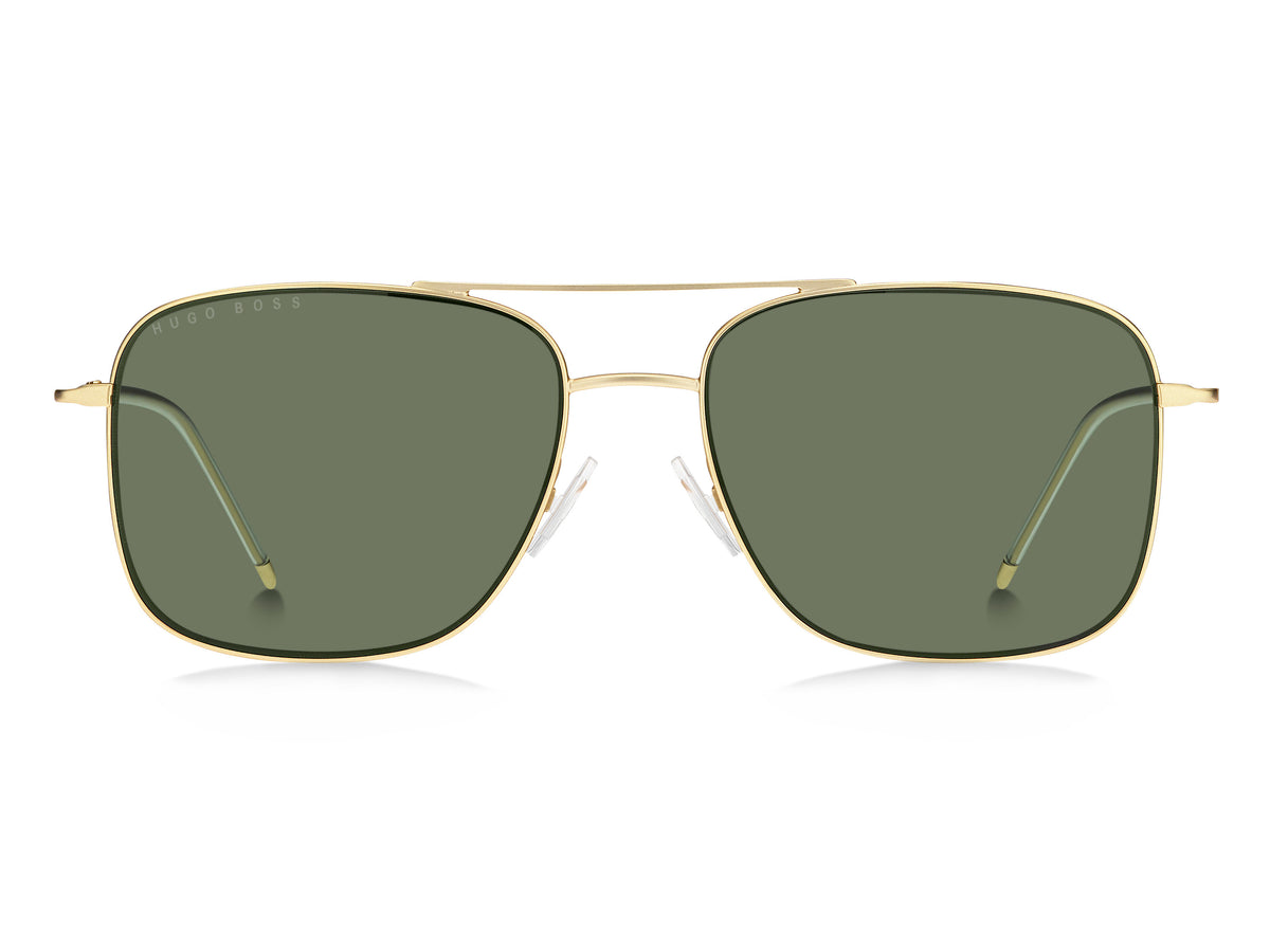 BOSS 1310/S AOZ QT 58 Matte Gold 
Green Lenses