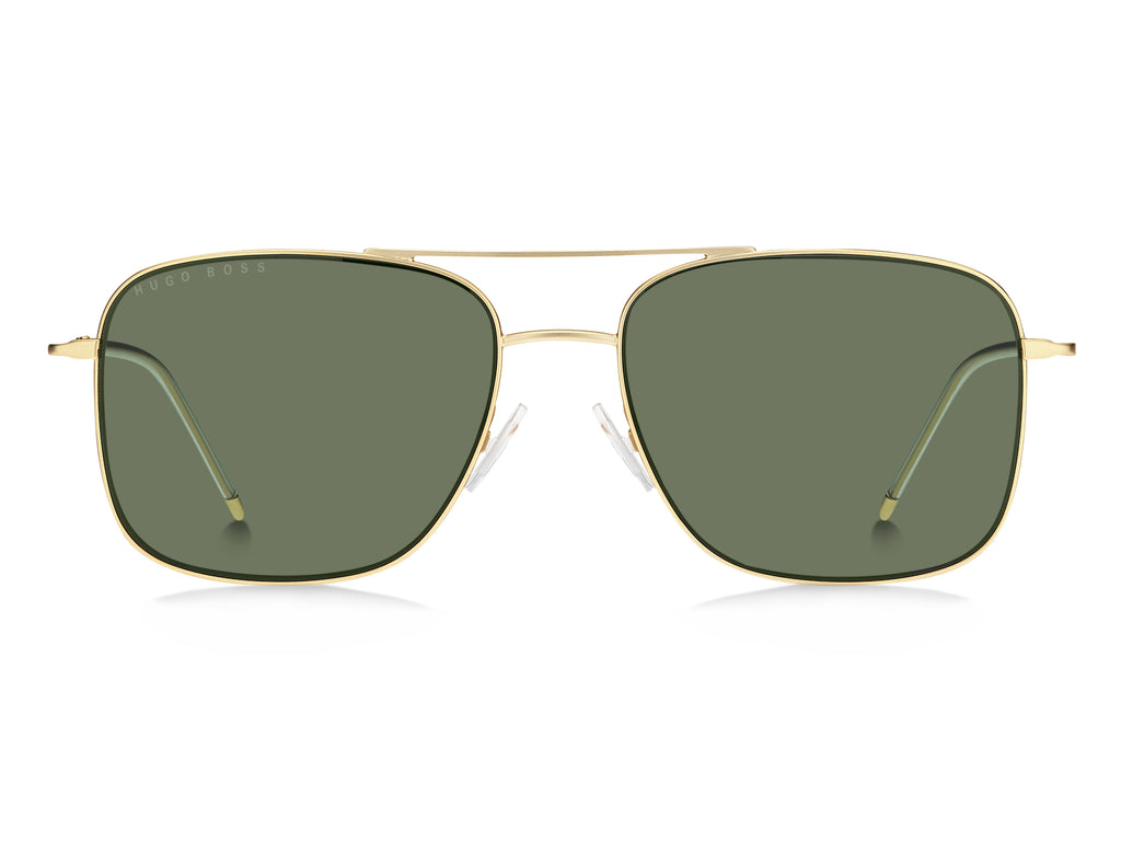 BOSS 1310/S AOZ QT 58 Matte Gold 
Green Lenses
