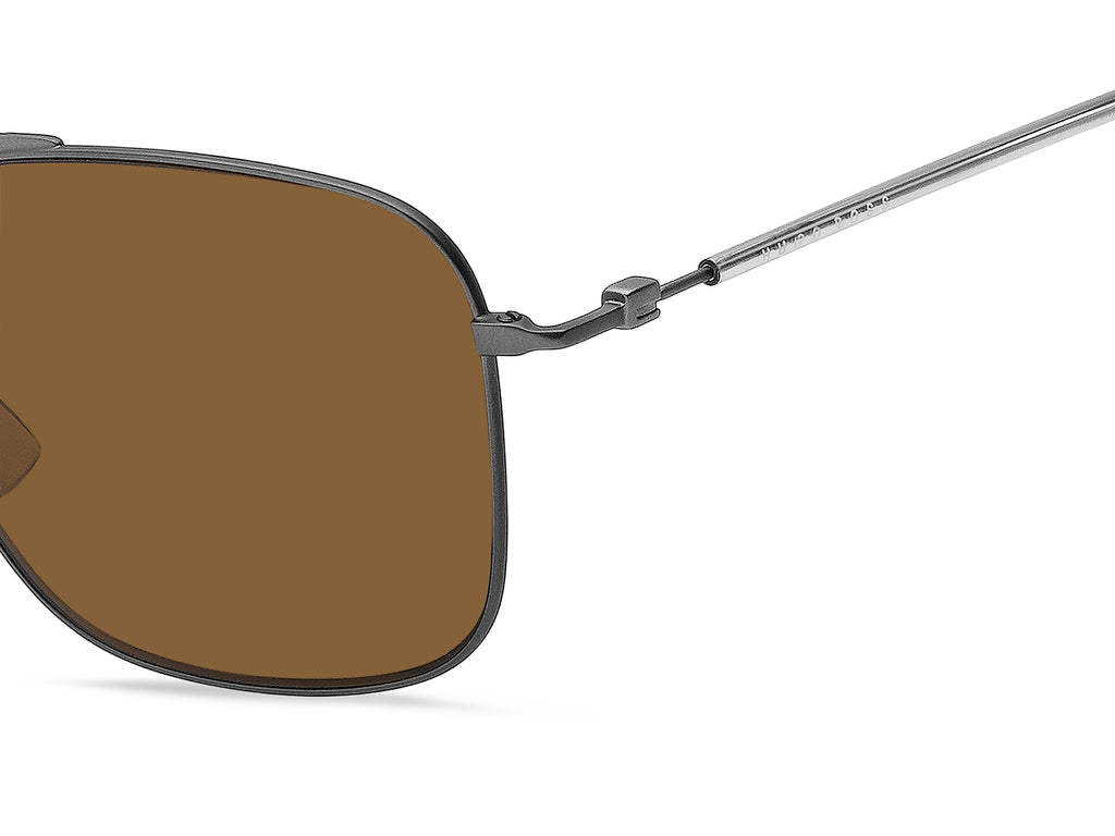 BOSS 1310/S R80 70 58 Matte Dark Ruthenium 
Brown Lenses