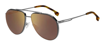 Hugo Boss BOSS 1326/S Brown Horn Ruthenium/ Gold Mirror 60 / Plastic / Metal