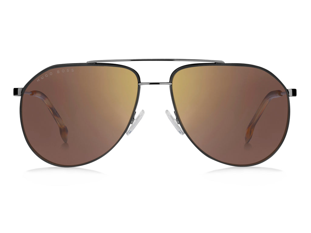 BOSS 1326/S Brown Horn Ruthenium/ Gold Mirror 60 / Plastic / Metal