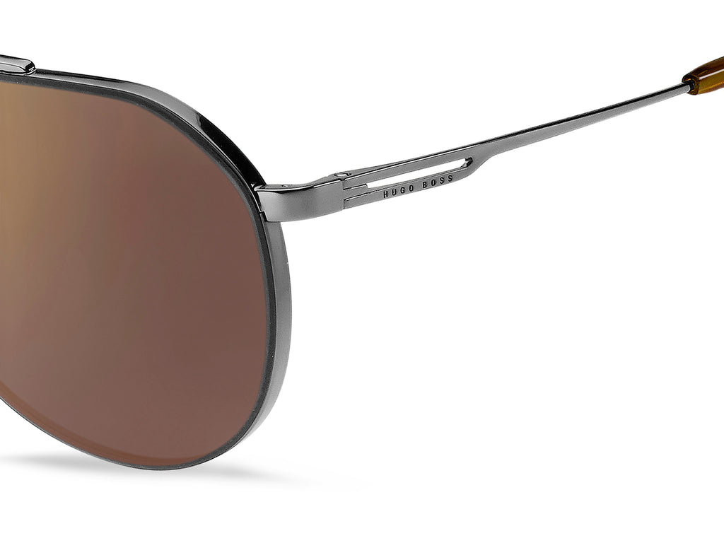 BOSS 1326/S Brown Horn Ruthenium/ Gold Mirror 60 / Plastic / Metal
