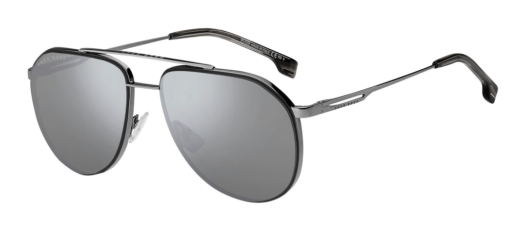BOSS 1326/S KJ1 T4 60 Dark Ruthenium 
Silver Mirror Lenses