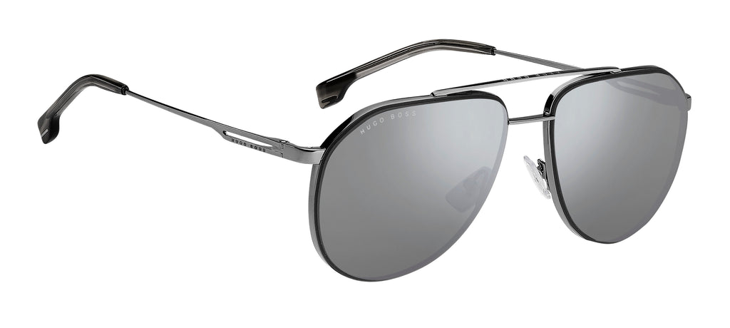 BOSS 1326/S KJ1 T4 60 Dark Ruthenium 
Silver Mirror Lenses