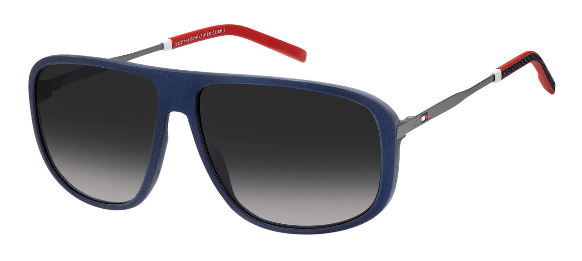 Tommy Hilfiger TH 1802/S Matte Blue/ Dark Grey Shaded