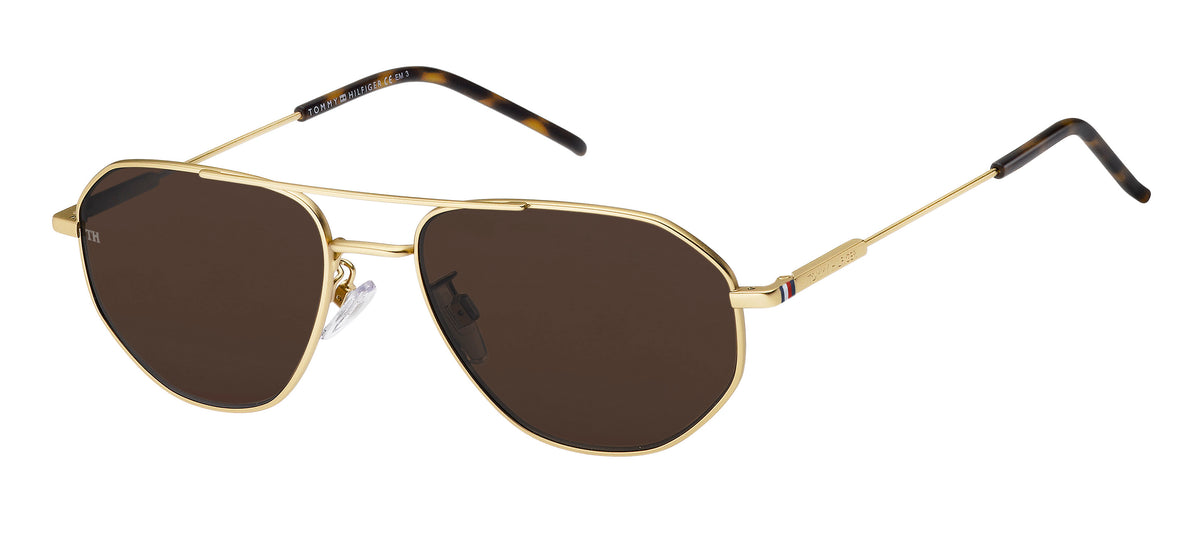 Tommy Hilfiger TH 1866/F/S Matte Gold/ Brown