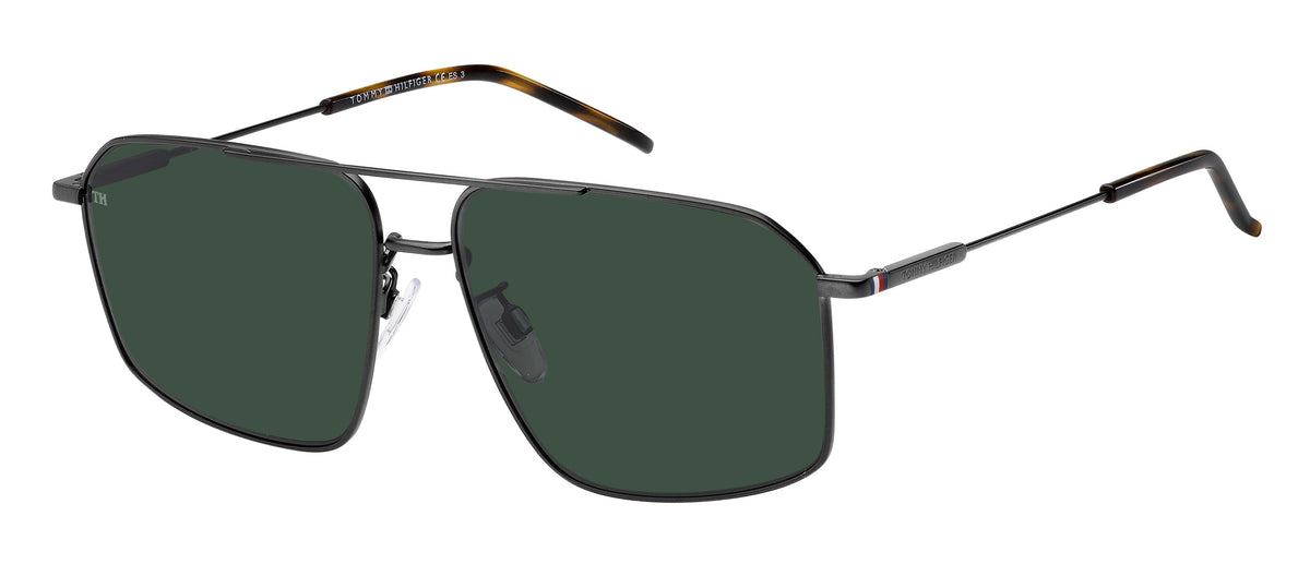 Tommy Hilfiger TH 1867/F/S Matte Ruthenium Black/ Green
