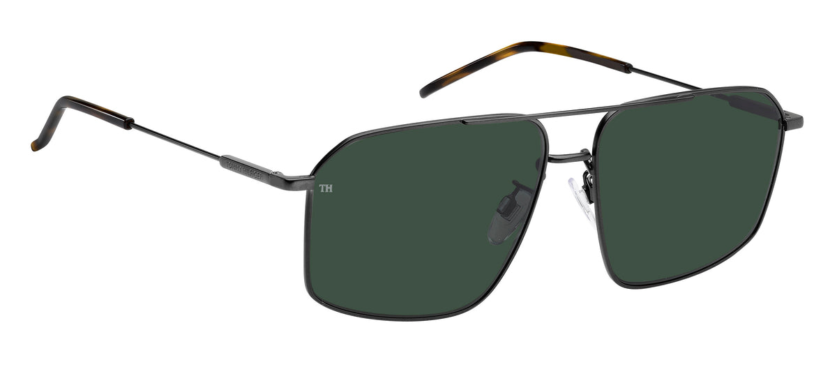 Tommy Hilfiger TH 1867/F/S Matte Ruthenium Black/ Green