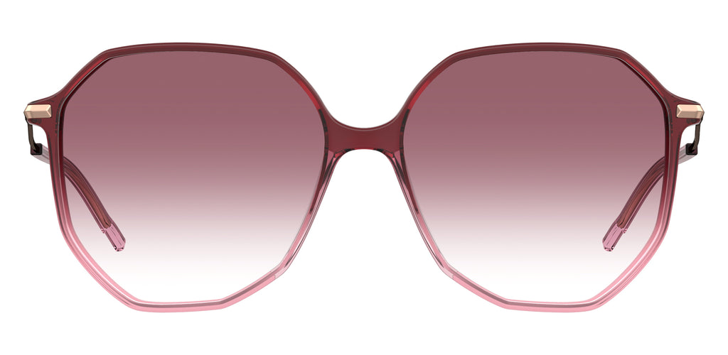 BOSS 1329/S 2LN 3X 58 Shaded Burgundy 
Pink Lenses